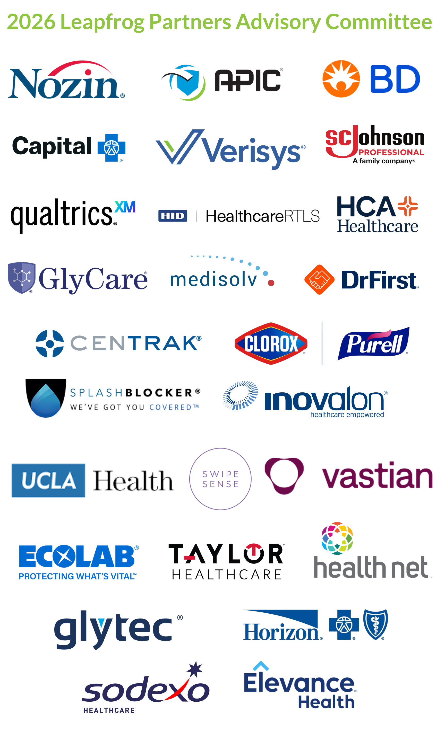 2026 Leapfrog Partners Advisory Committee members