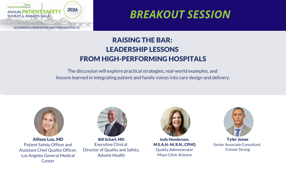 Breakout: Raising the Bar: Leadership Lessons from High-Performing Hospitals Breakout: Raising the Bar: Leadership Lessons from High-Performing Hospitals