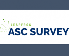 Logo displaying "Leapfrog ASC Survey" with a blue and green color scheme.