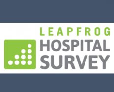 Logo for Leapfrog Hospital Survey, related to the Leapfrog Group.